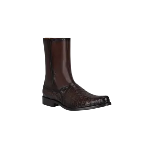 Cuadra Men's Caiman Belly Brown Boots