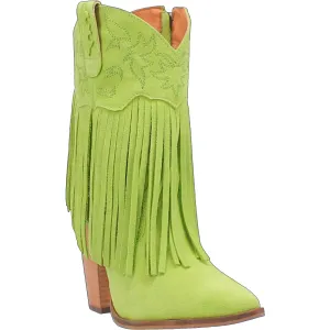 Lime Suede Fashion Boots for Women - Dingo Crazy Train Collection