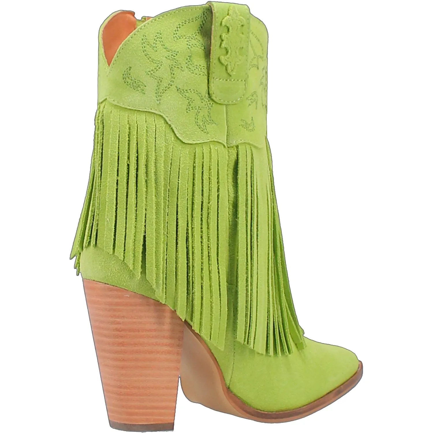 Lime Suede Fashion Boots for Women - Dingo Crazy Train Collection