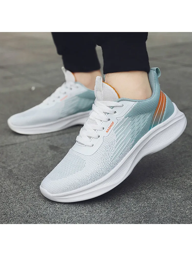 Gradient Color Woven Breathable Trendy Casual Shoes