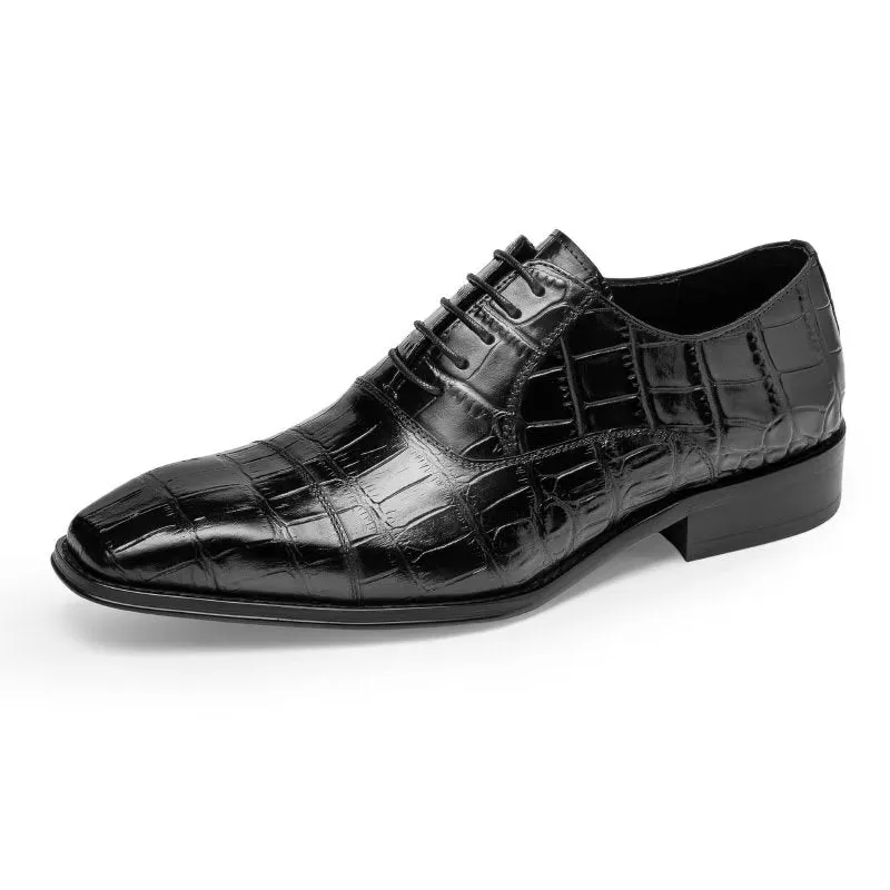 Luxury CrocTex Oxford Dress Shoes