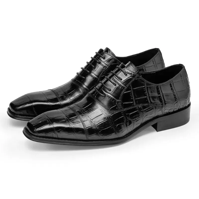 Luxury CrocTex Oxford Dress Shoes