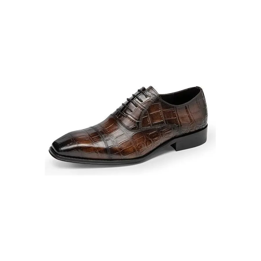 Luxury CrocTex Oxford Dress Shoes