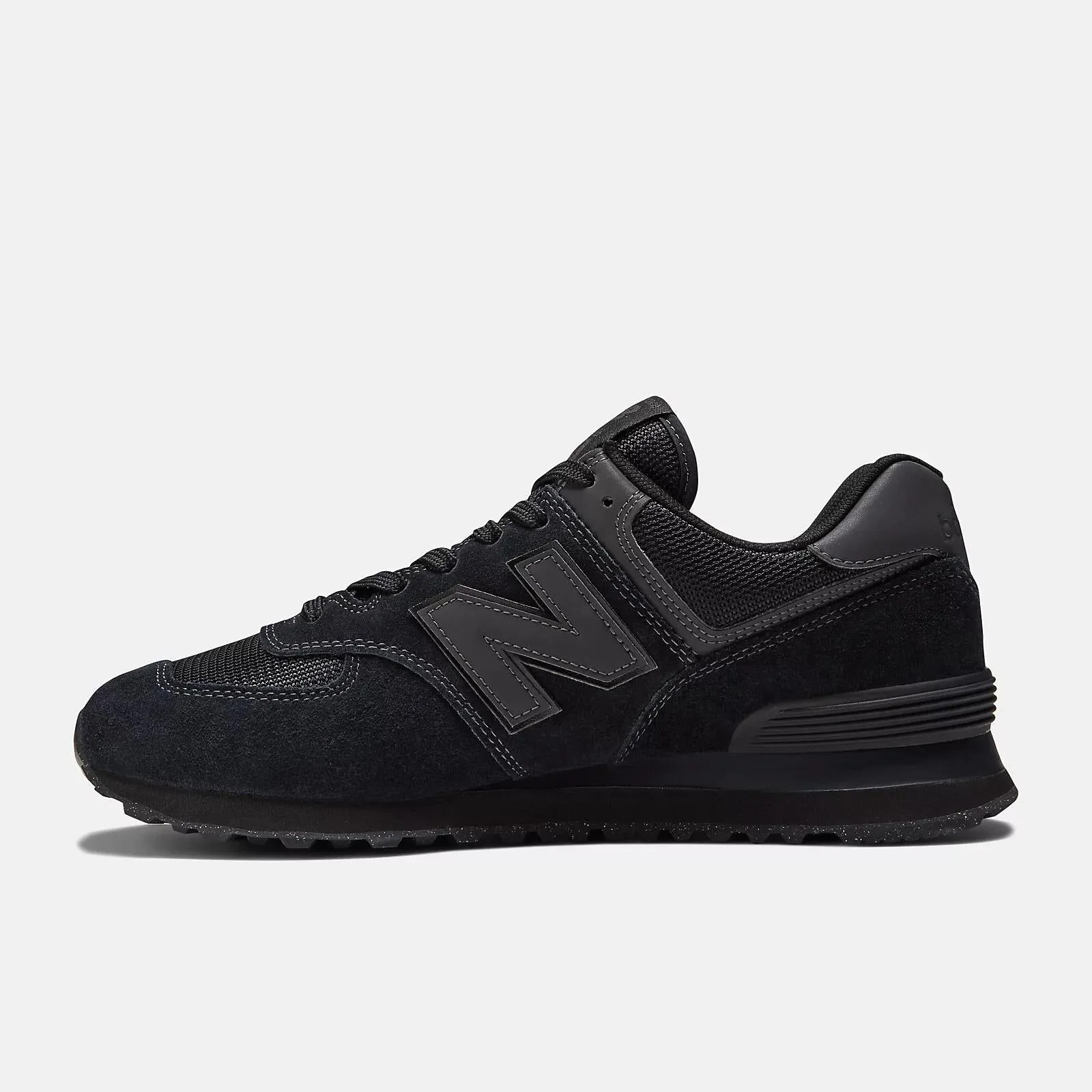 Men's Wide Fit New Balance  ML574EVE Running Sneakers - Exclusive - Black