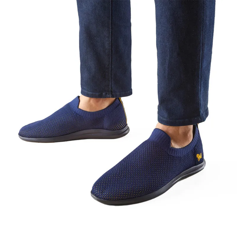 Neeman's Slip-On Casual Shoes for Men| Navy Blue | Padded Insole