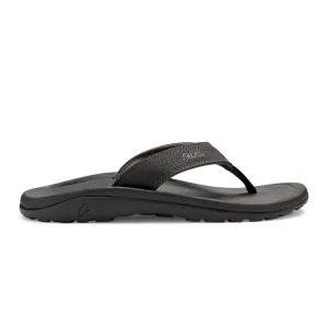 OLUKAI OHANA MEN BLACK DARK SHADOW