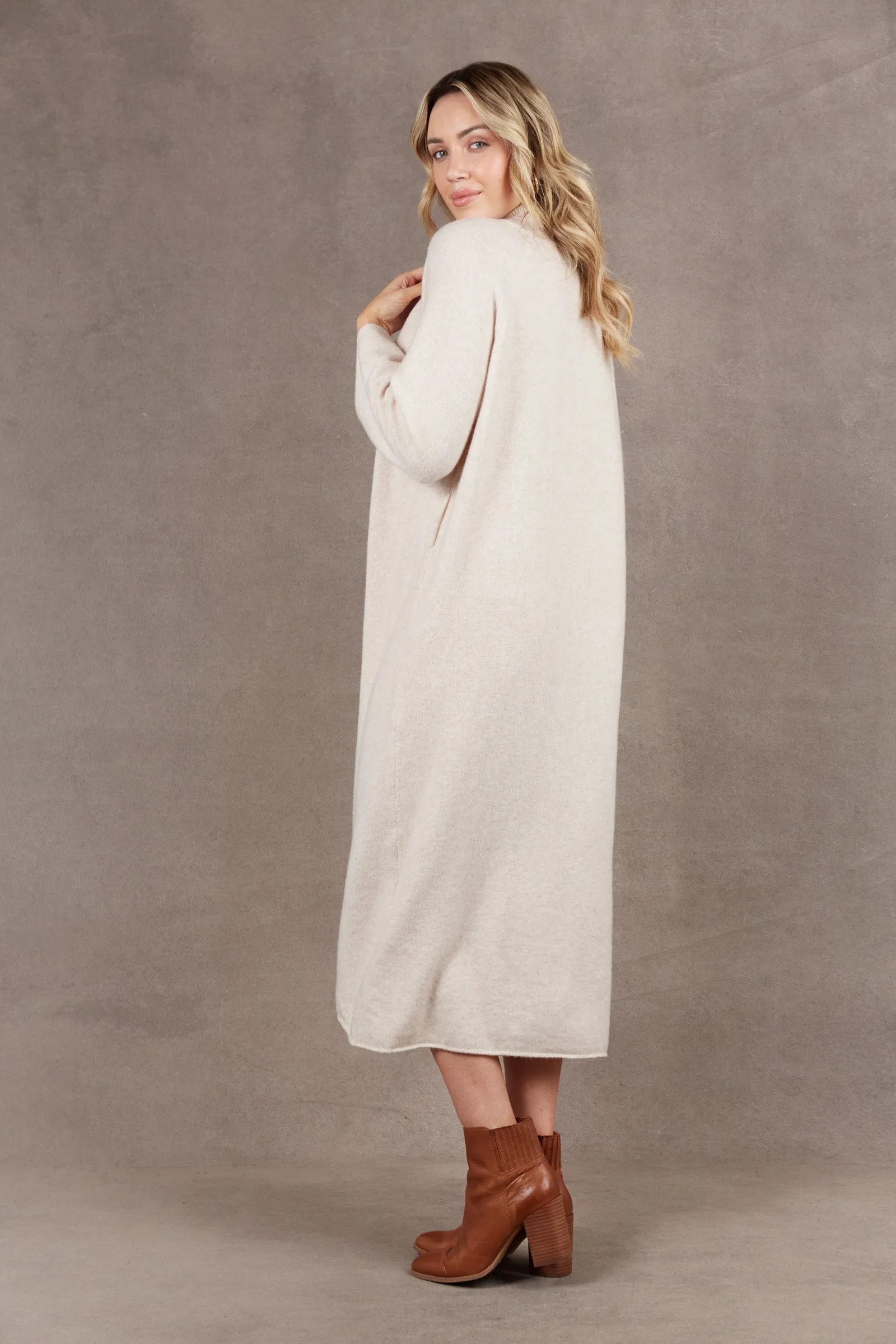 Paarl Tie Knit Dress - Oat