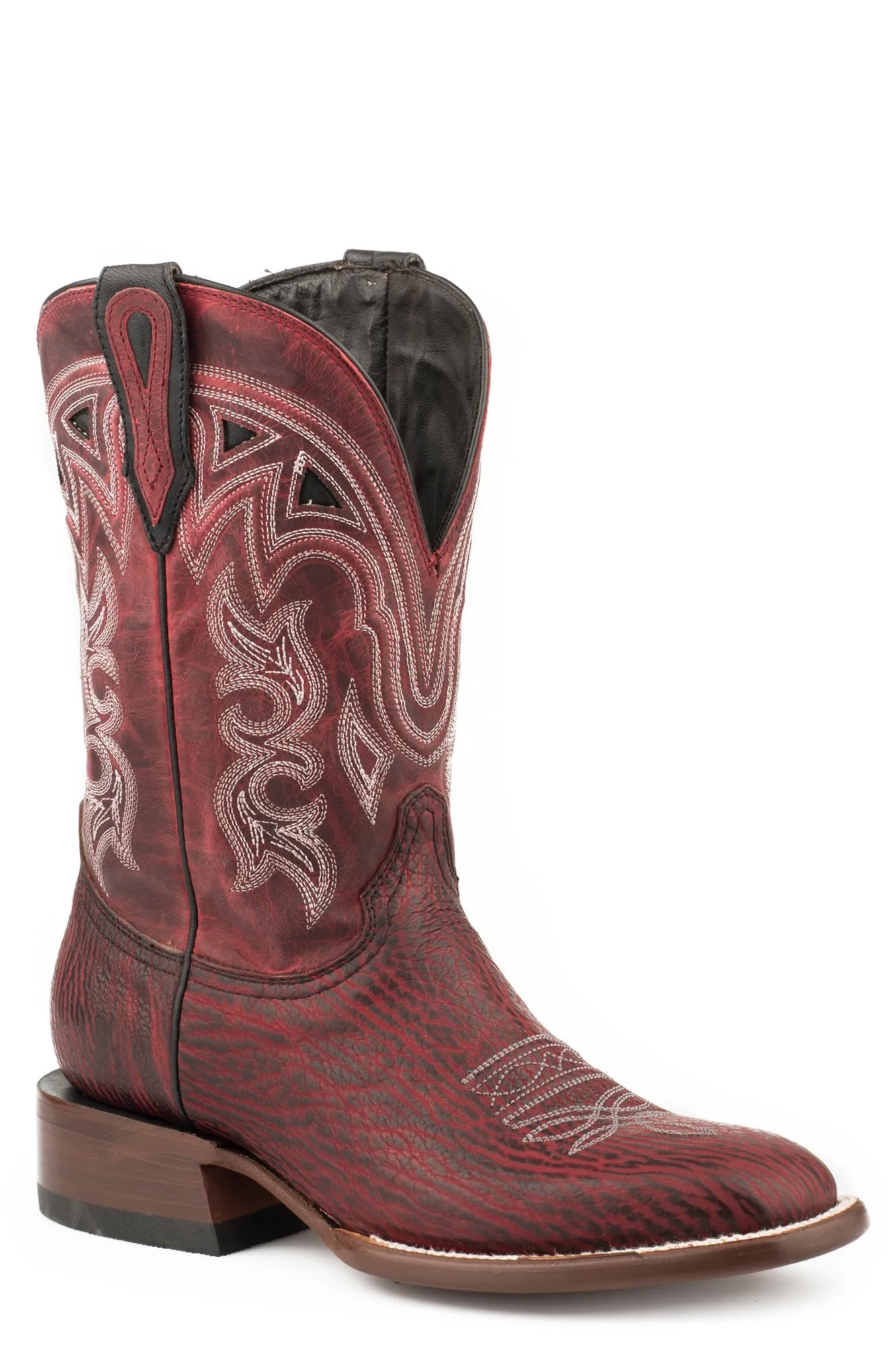 Stetson Womens Black Cherry Shark 11In Jbs Cowboy Boots