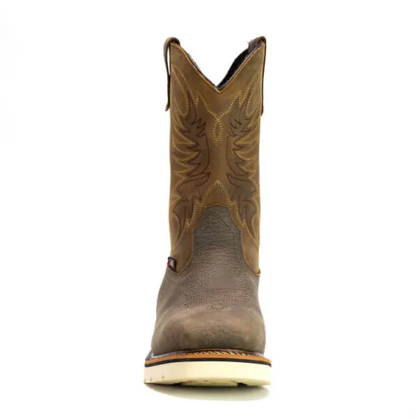 Thorogood Boots 804-4331 11" American Heritage Square Toe Wellington Steel Toe Pull On - Made In USA