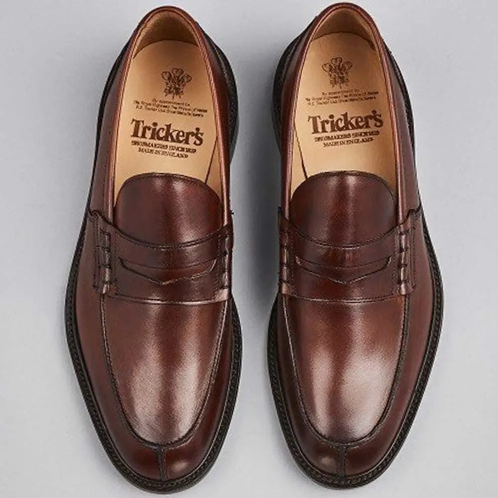 Tricker's James Penny Loafers - Mens Shoes - Chestnut