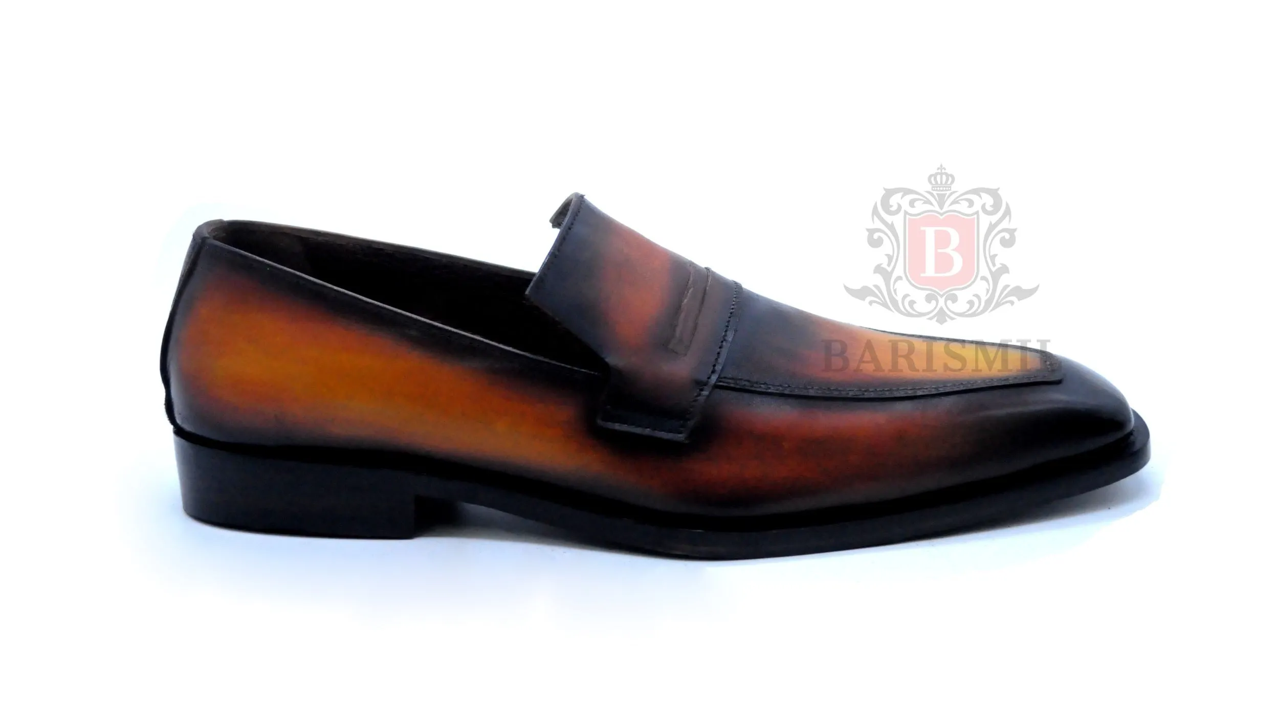 Warsaw II - Tan Patina Two-Tone Loafers