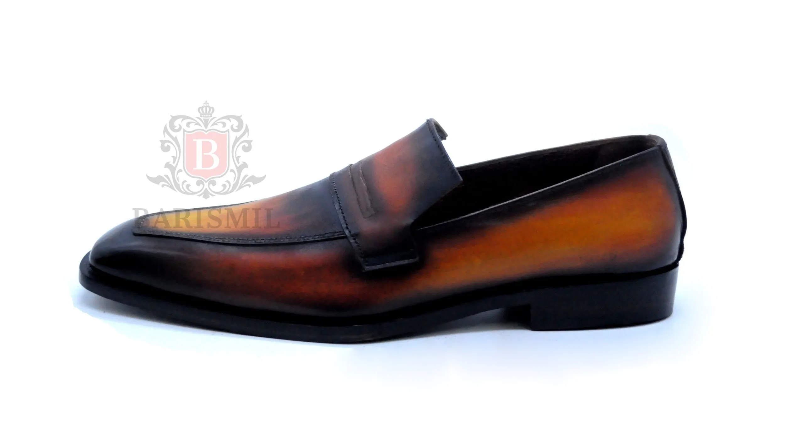 Warsaw II - Tan Patina Two-Tone Loafers